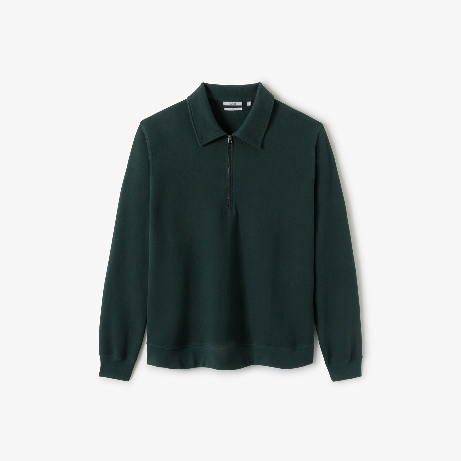 Sweat col polo zipp&eacute;