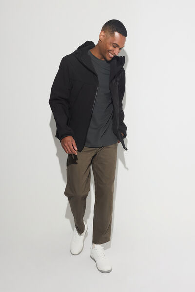Blouson softshell &agrave; capuche