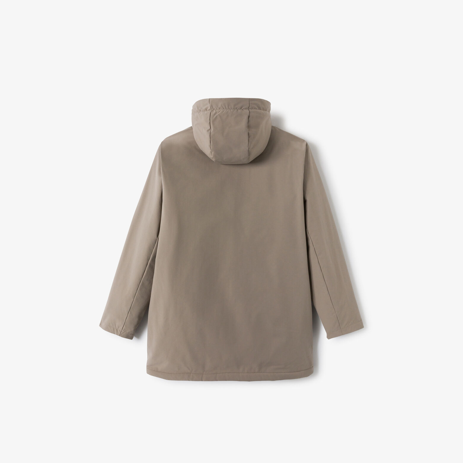 Parka longue &agrave; capuche doubl&eacute;e en sherpa