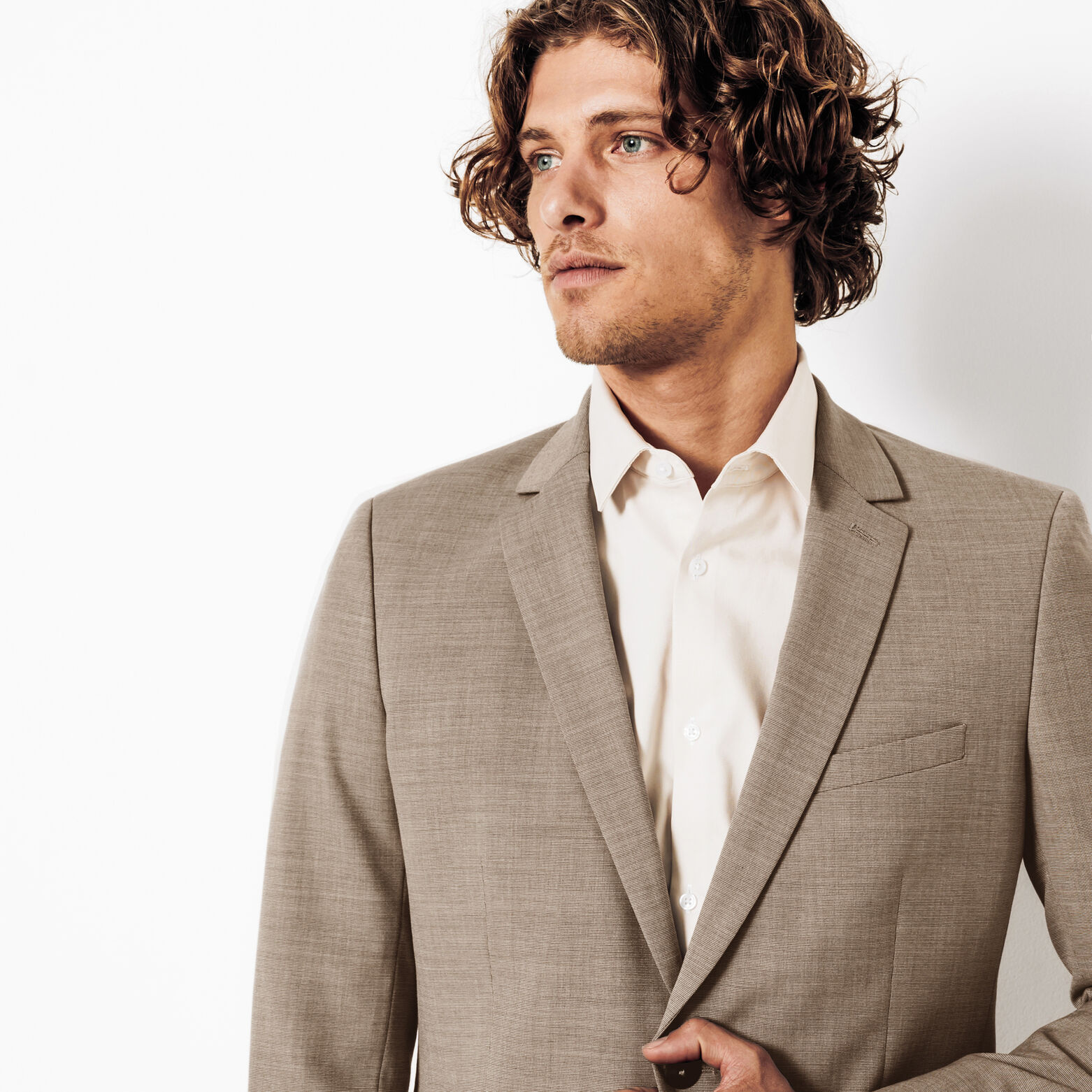 Veste de costume slim bi-ton