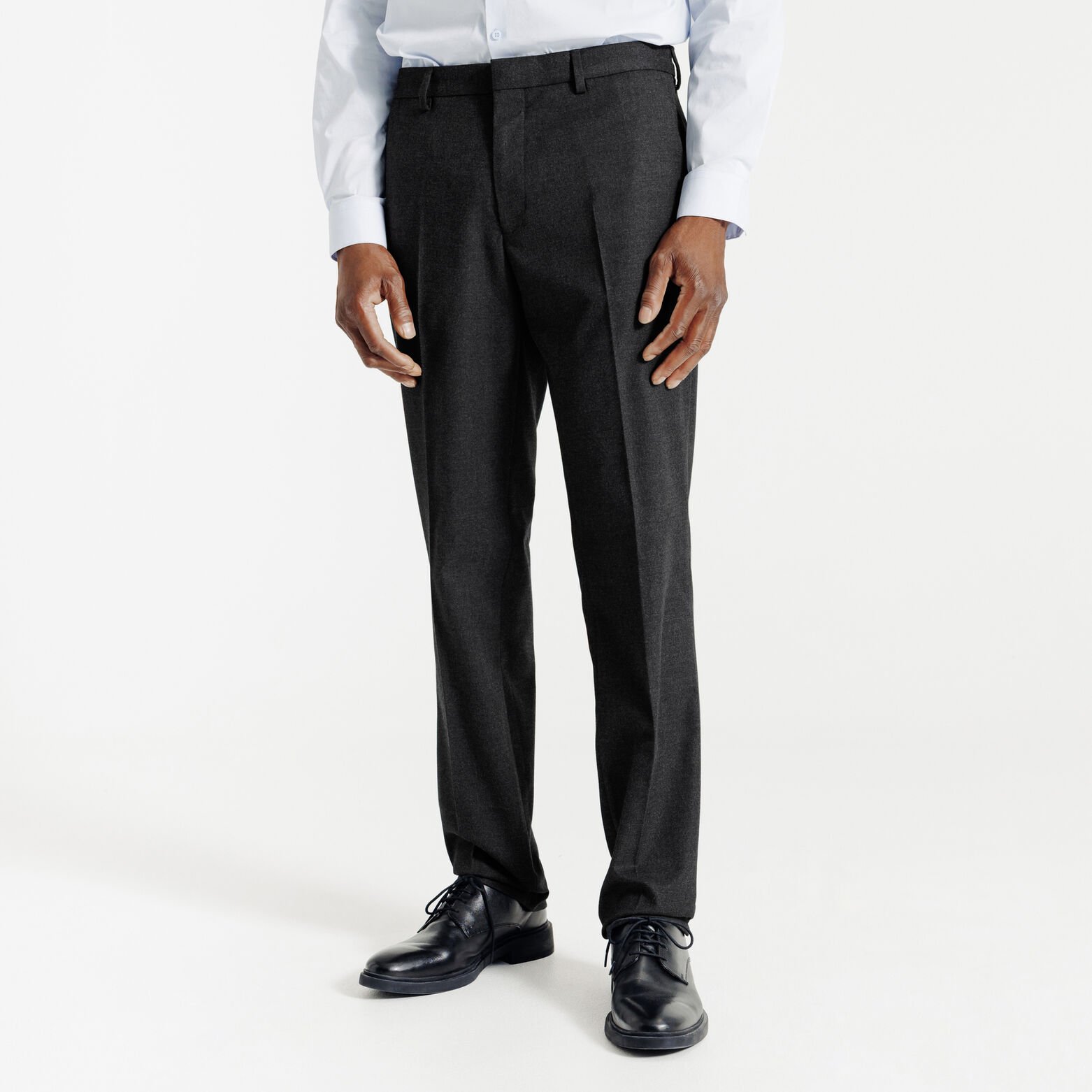 Costume 2 pi&egrave;ces flanelle confort - Gris fonc&eacute;