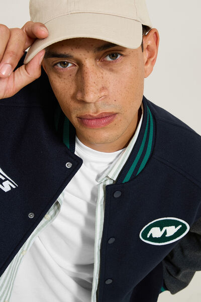 Blouson boutonn&eacute; "New York Jets" licence NFL