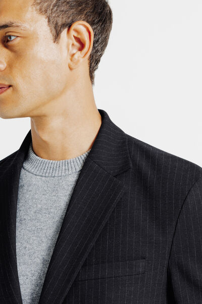 Veste de costume confort ray&eacute;e