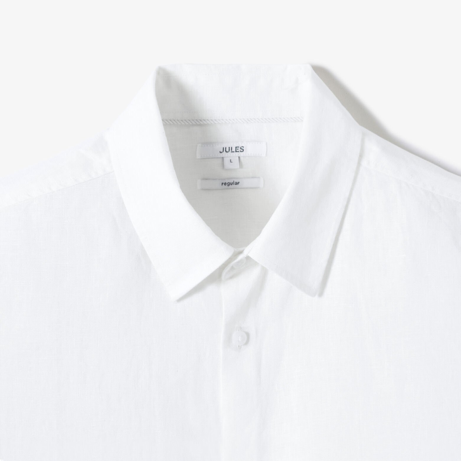 Chemisette en coton lin unie