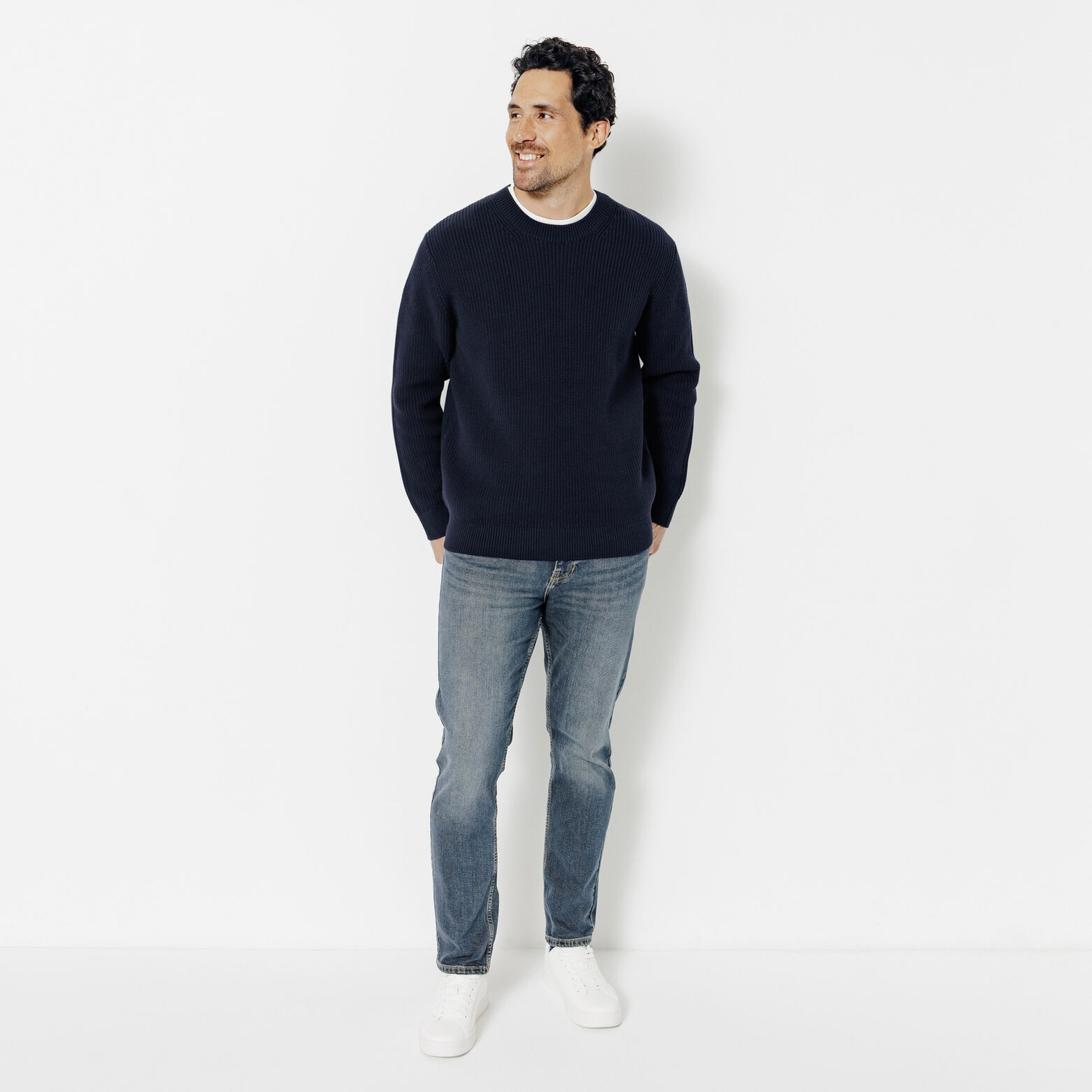 Pull col rond en c&ocirc;te