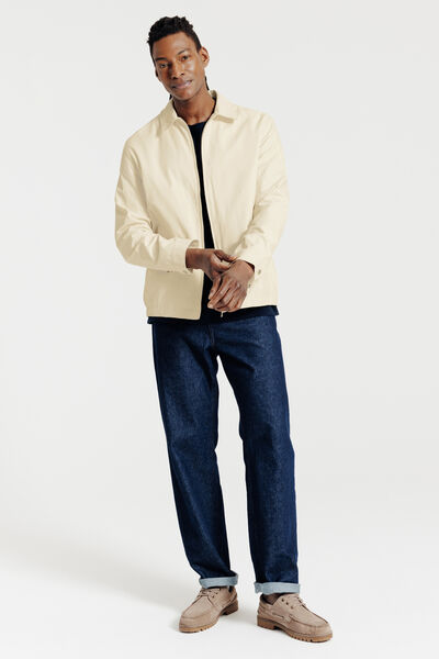 Blouson col chemise zipp&eacute;