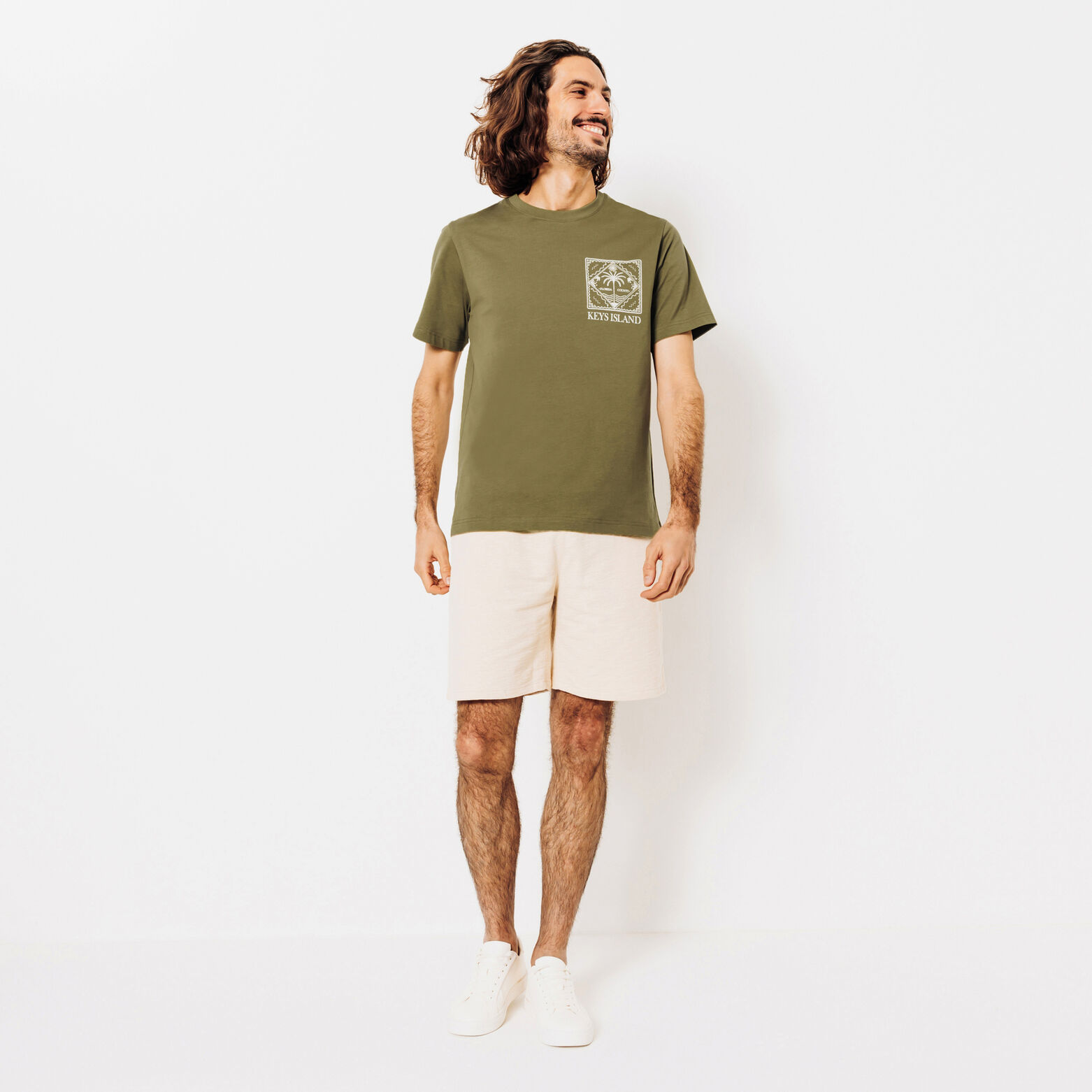 Tee shirt imprim&eacute; col rond