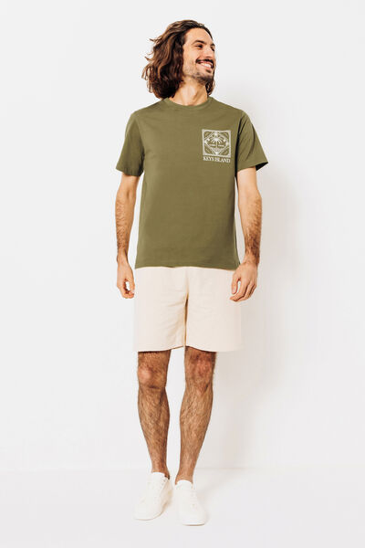 Tee shirt imprim&eacute; col rond