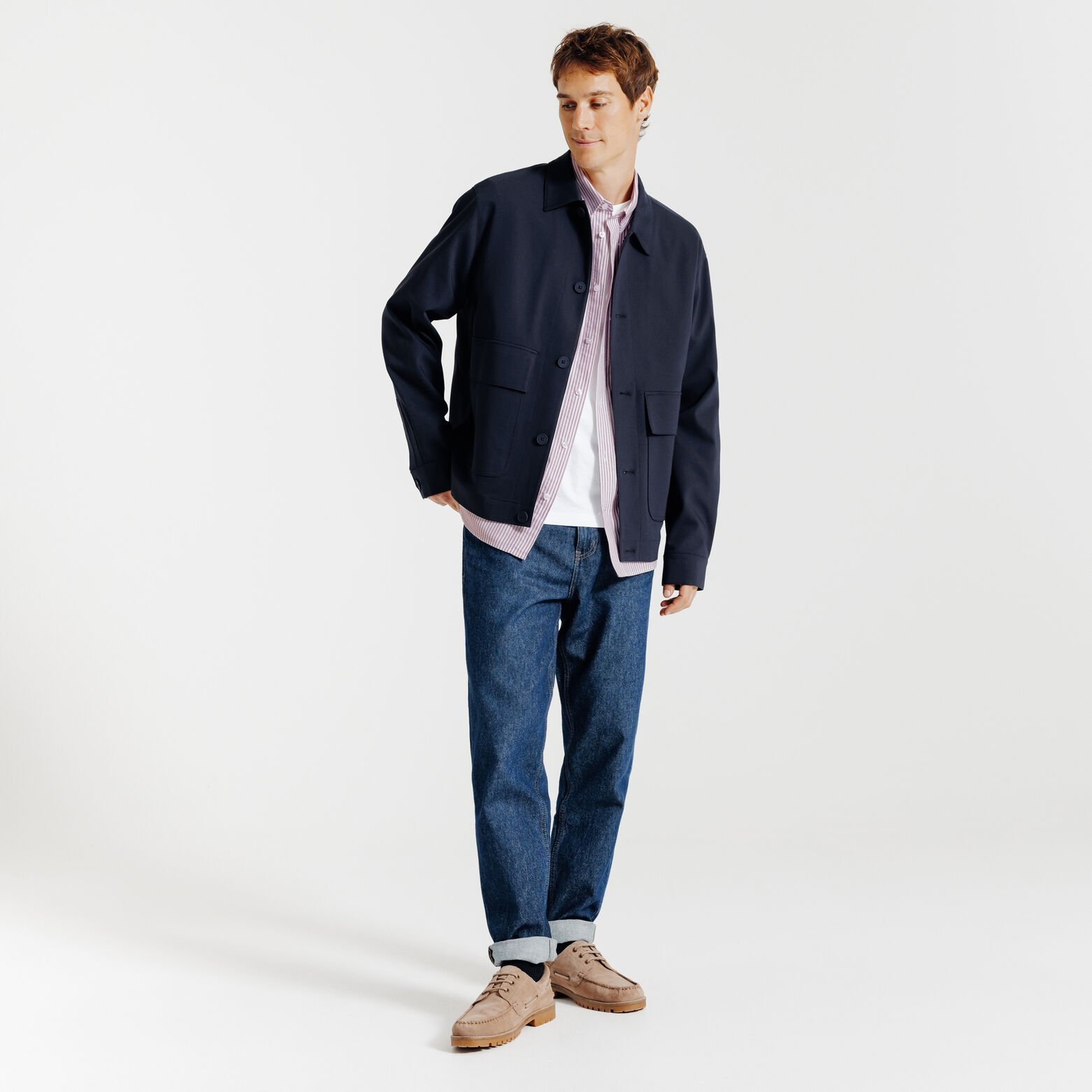 Chemise oxford ray&eacute;e "le parfait by JULES"