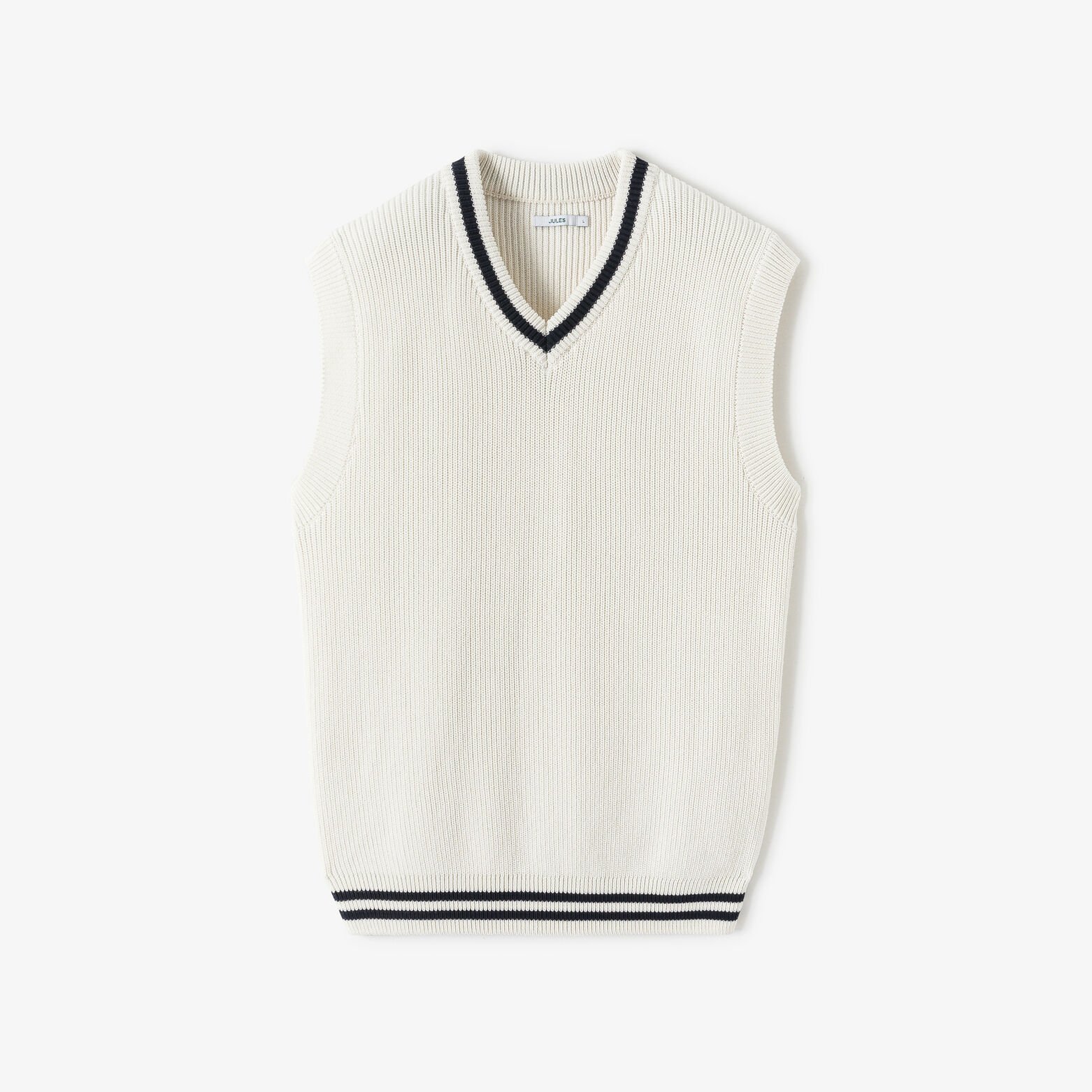 Trui met V-hals zonder mouwen