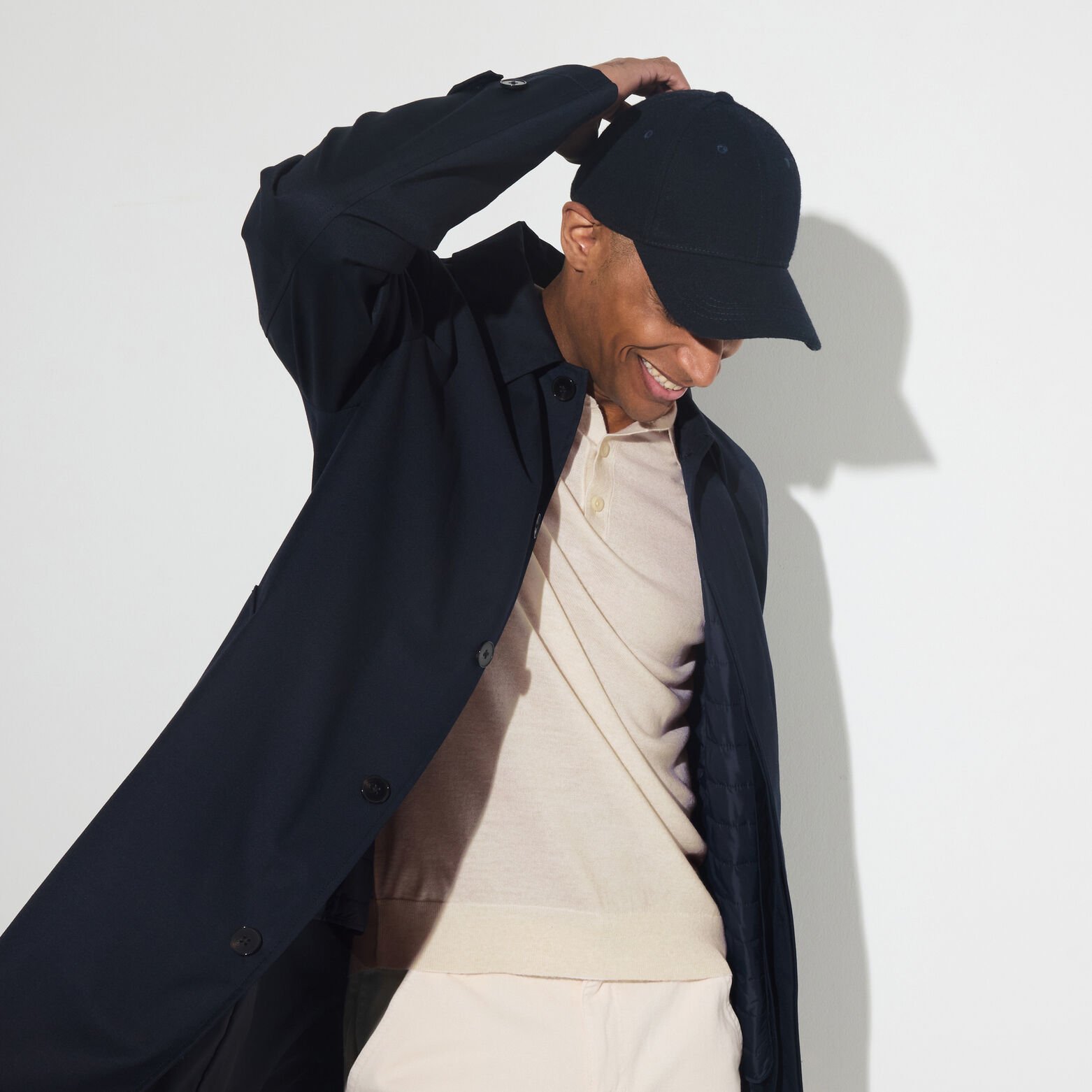 Polo col boutonn&eacute; en maille en laine de m&eacute;rinos