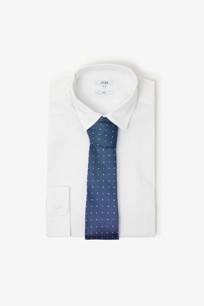 Cravate jacquard pois