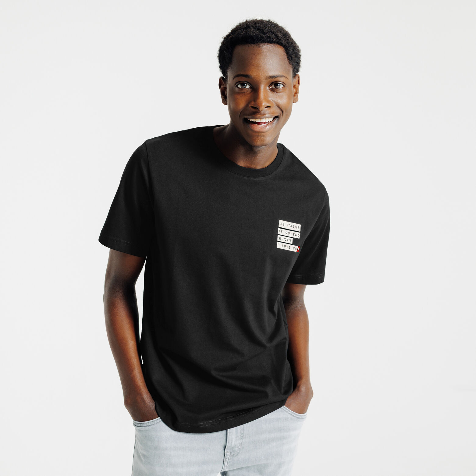 T-shirt met Sint-Valentijn print