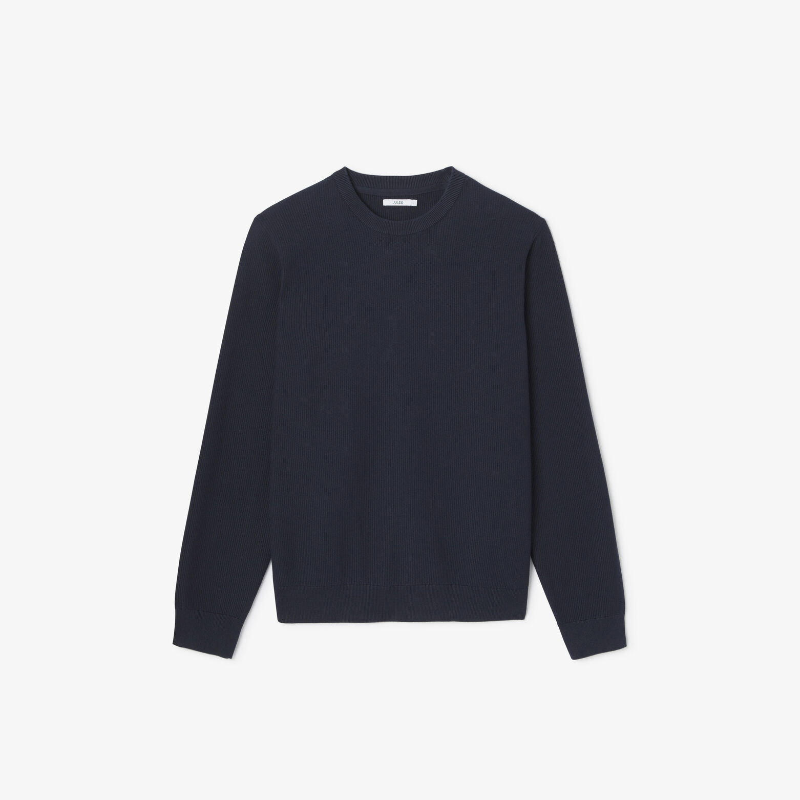 Trui ronde hals in fantasie stekenpatroon