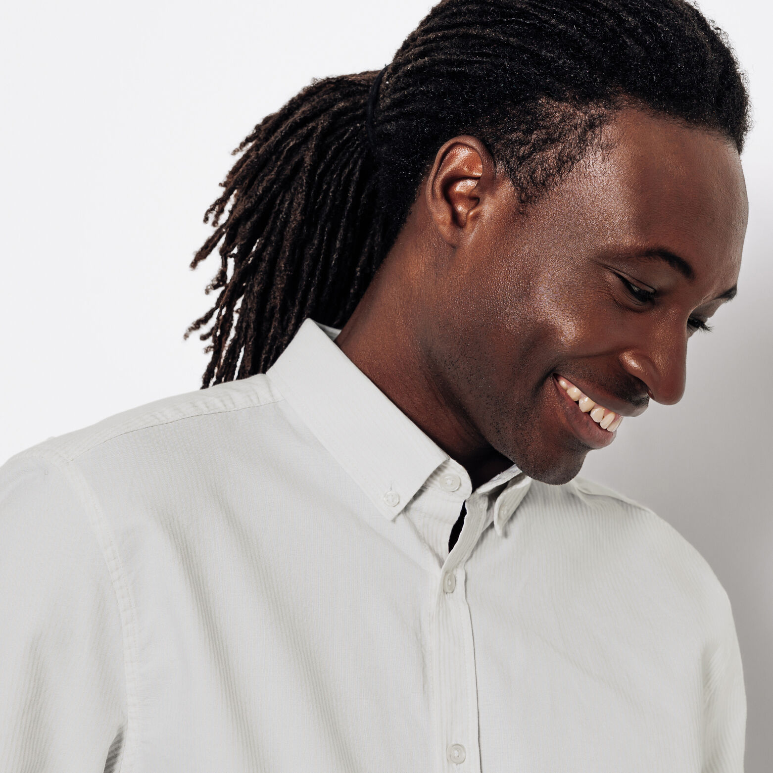 Chemise oxford en coton ray&eacute;e