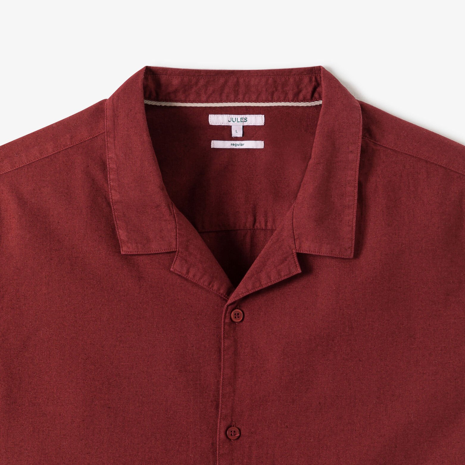 Chemisette en coton lin unie