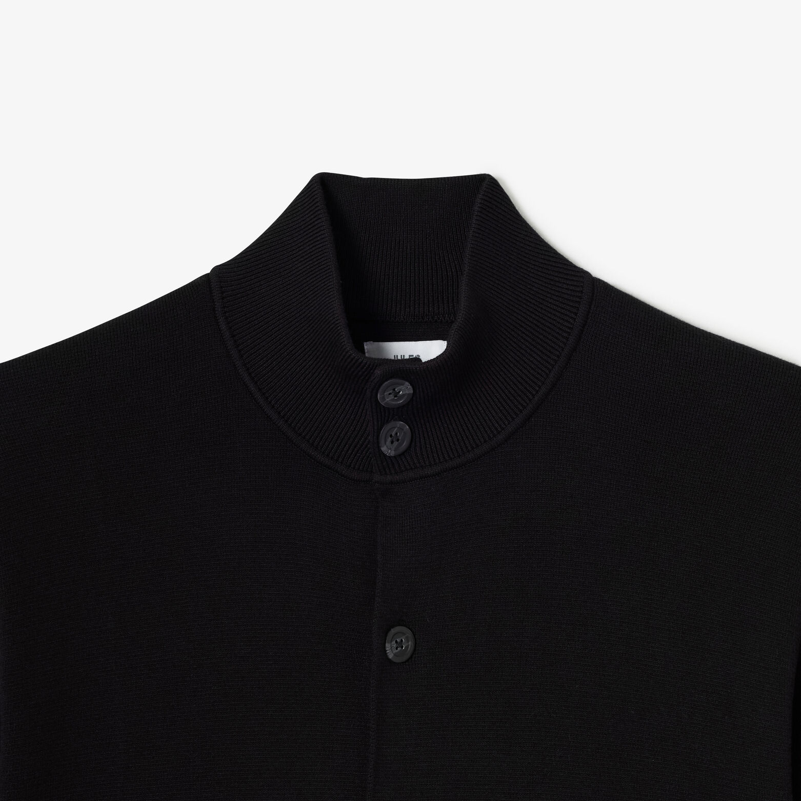 Gilet met knopen en opstaande kraag