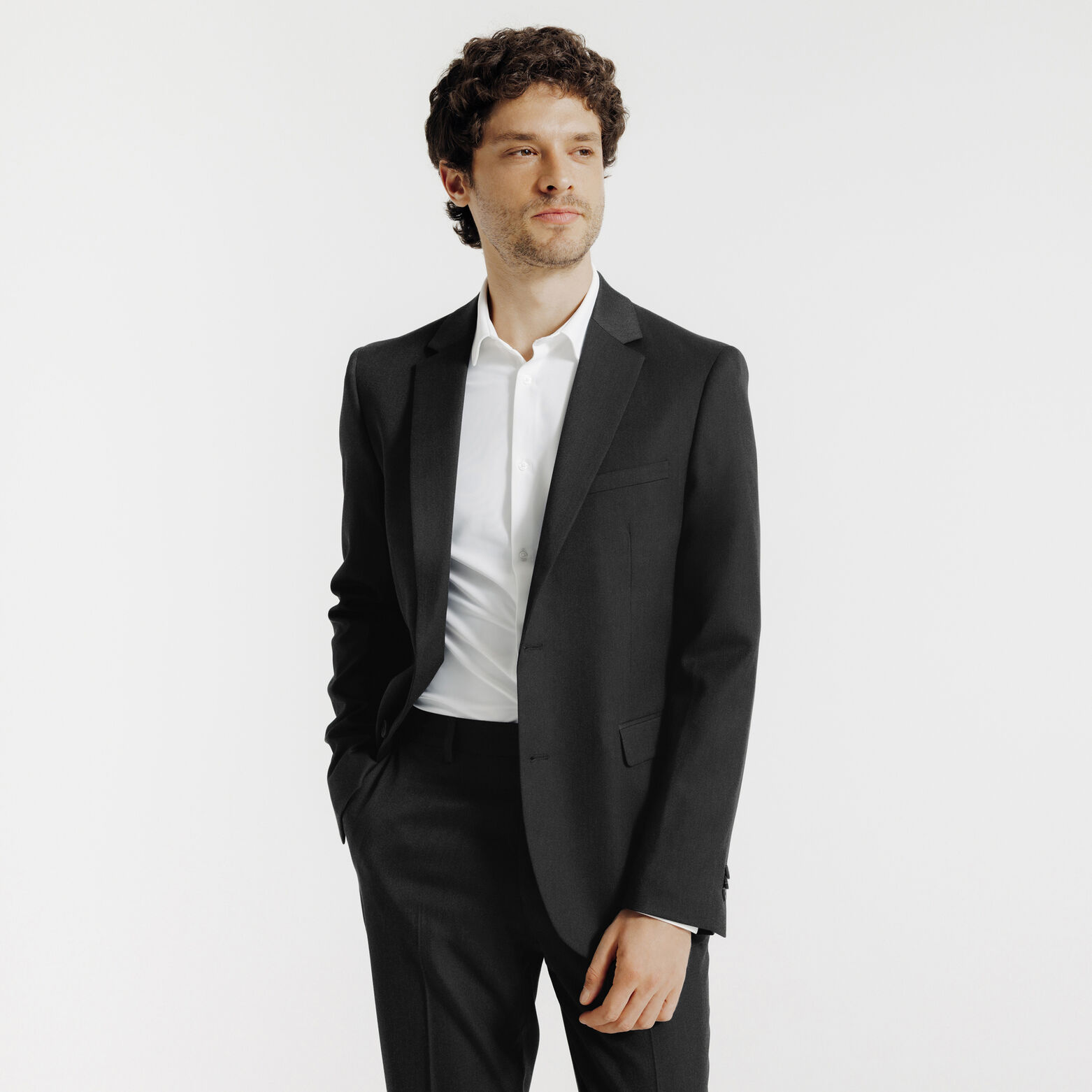 Costume 3 pi&egrave;ces slim - Gris fonc&eacute;