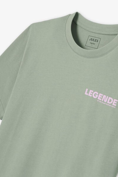 Tee shirt imprim&eacute; en coton