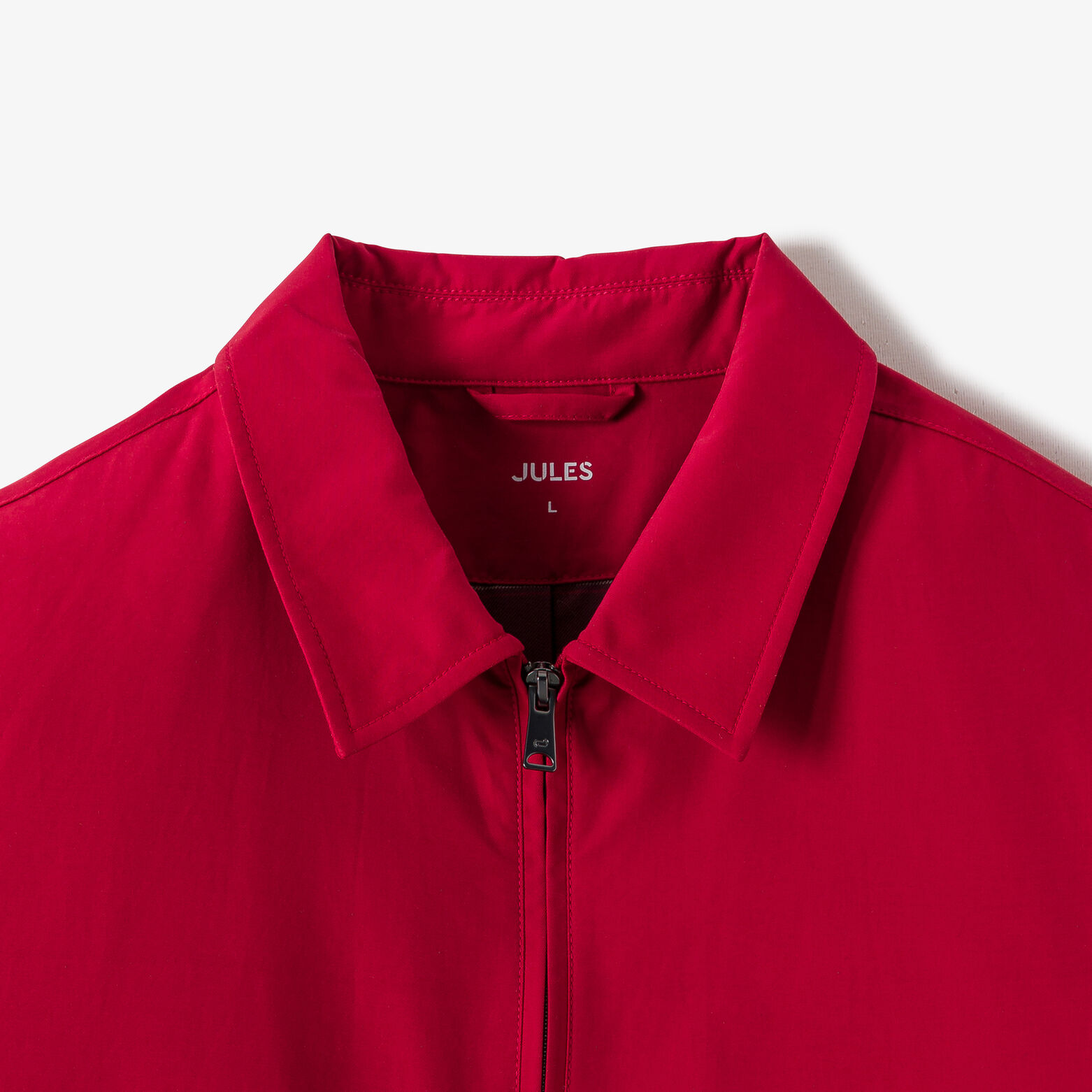 Blouson col chemise zipp&eacute;