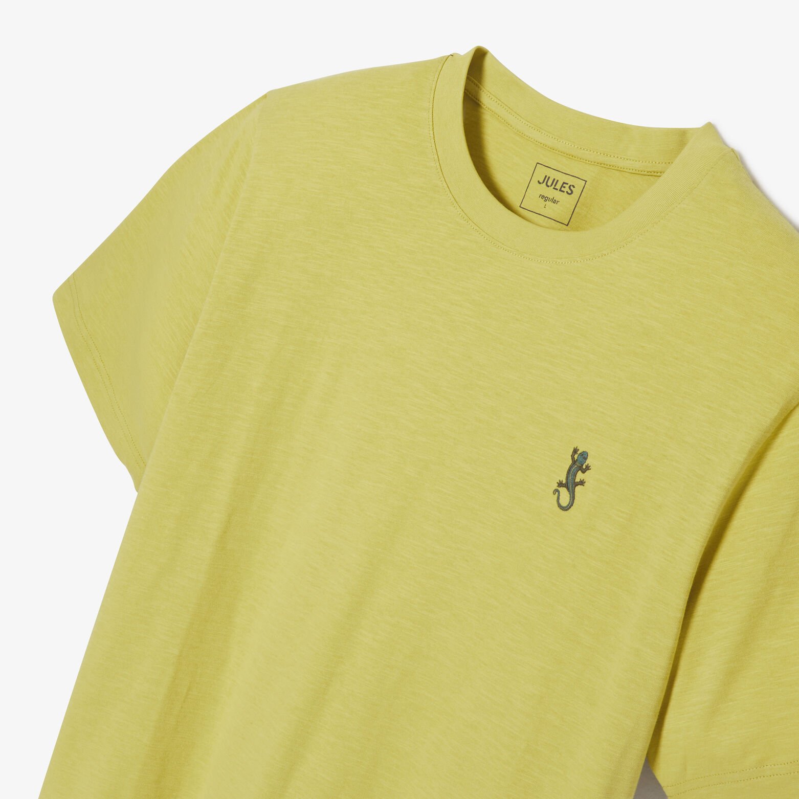 Tee shirt mati&egrave;re flamm&eacute;e broderie poitrine