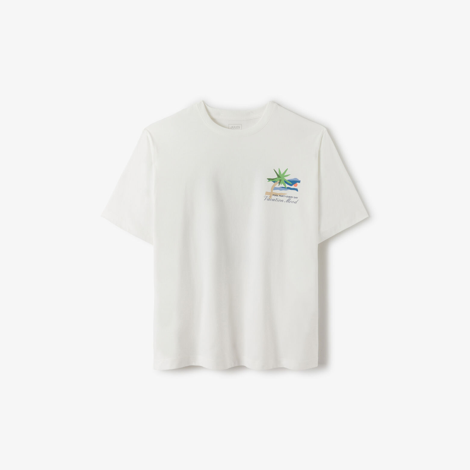 Tee shirt en coton imprim&eacute; devant dos