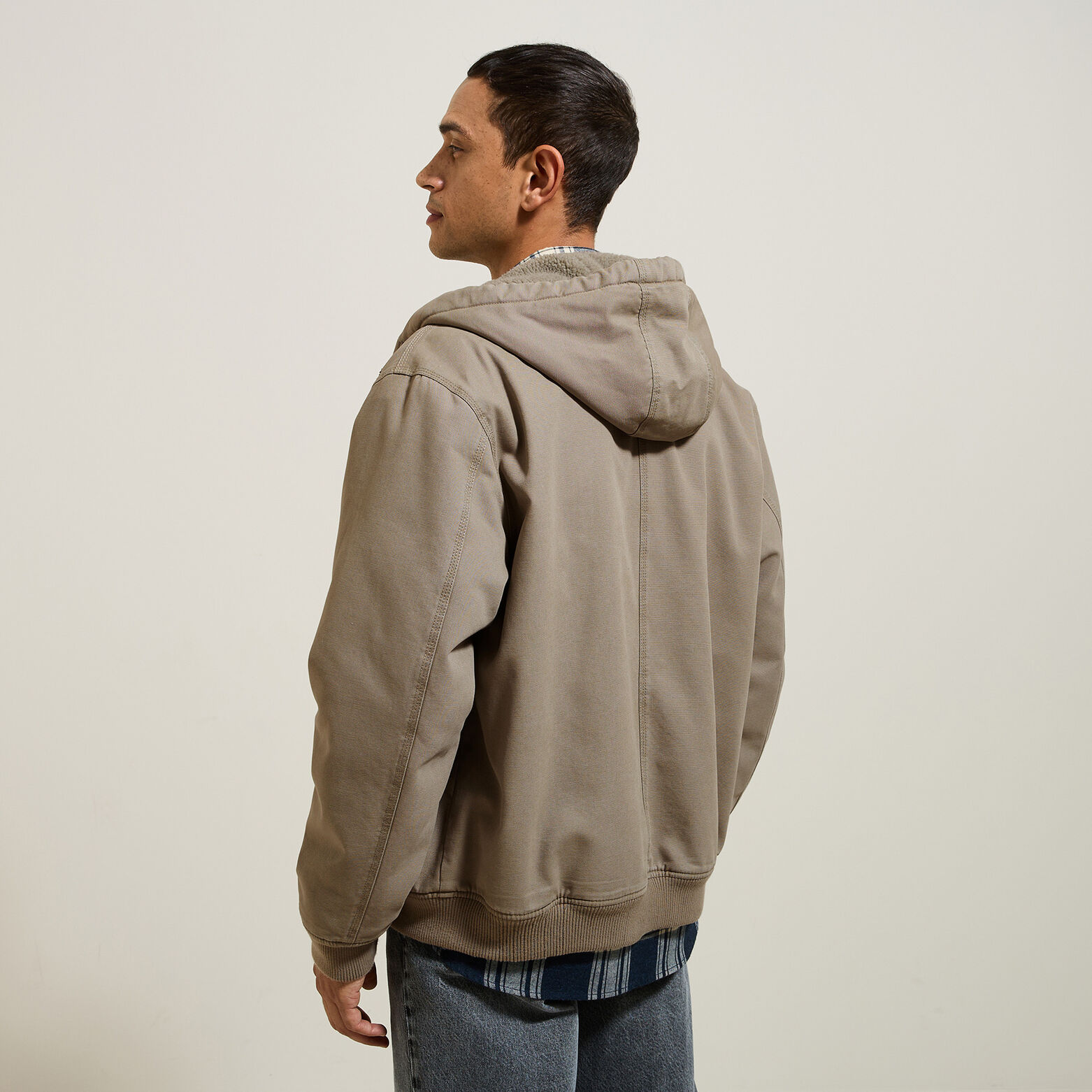 Blouson &agrave; capuche en coton