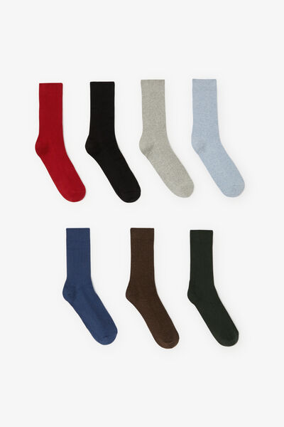 Coffret version anglaise 7 paires de chaussettes