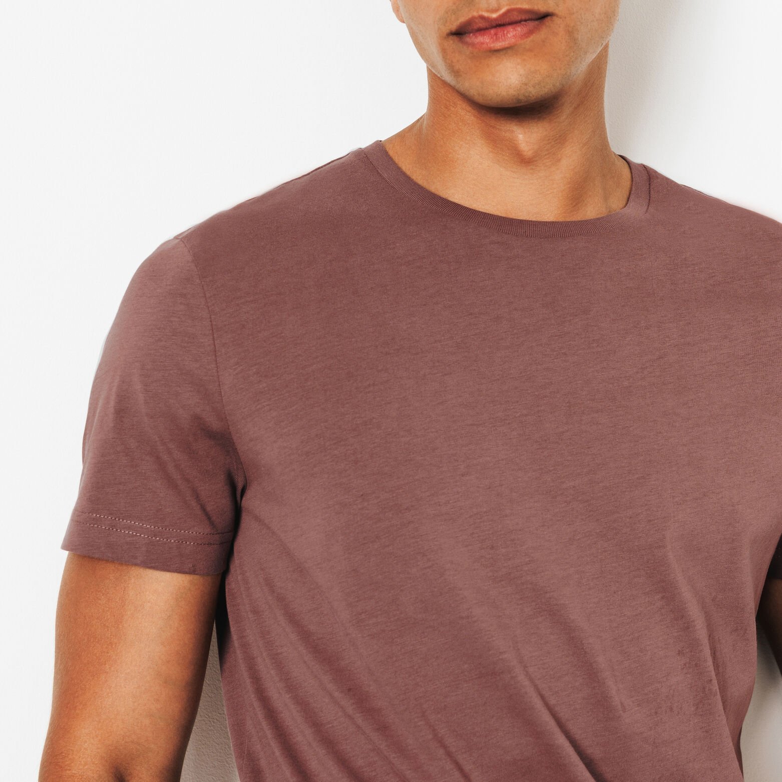 Basic T-shirt met ronde hals