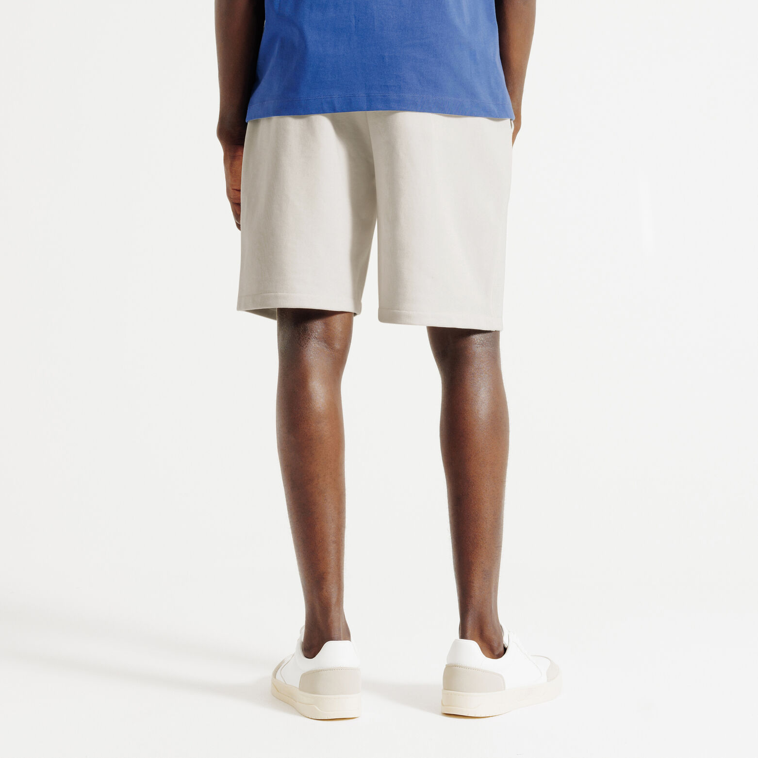 Short en molleton taille &eacute;lastiqu&eacute;e