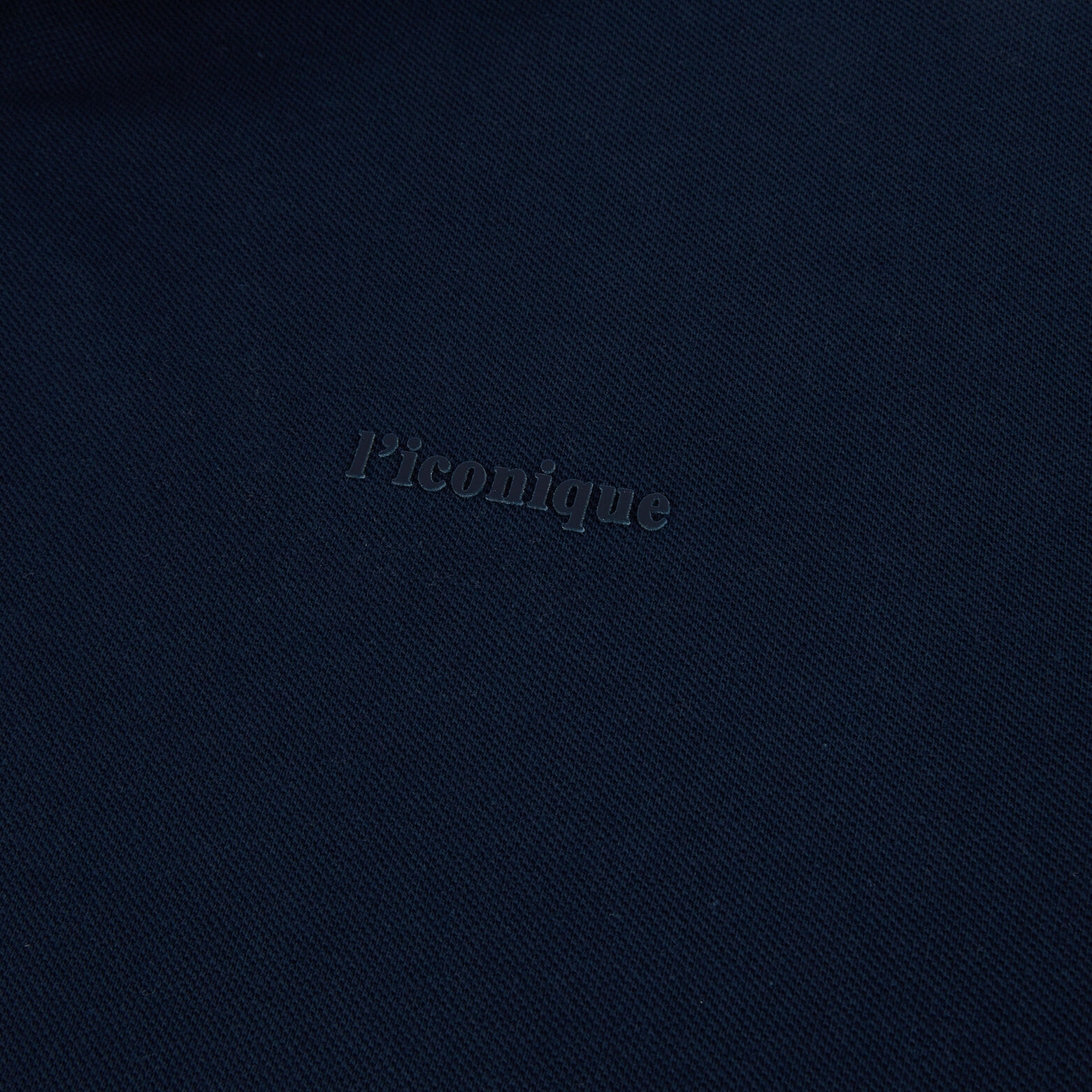 Polo met korte mouwen en borstprint