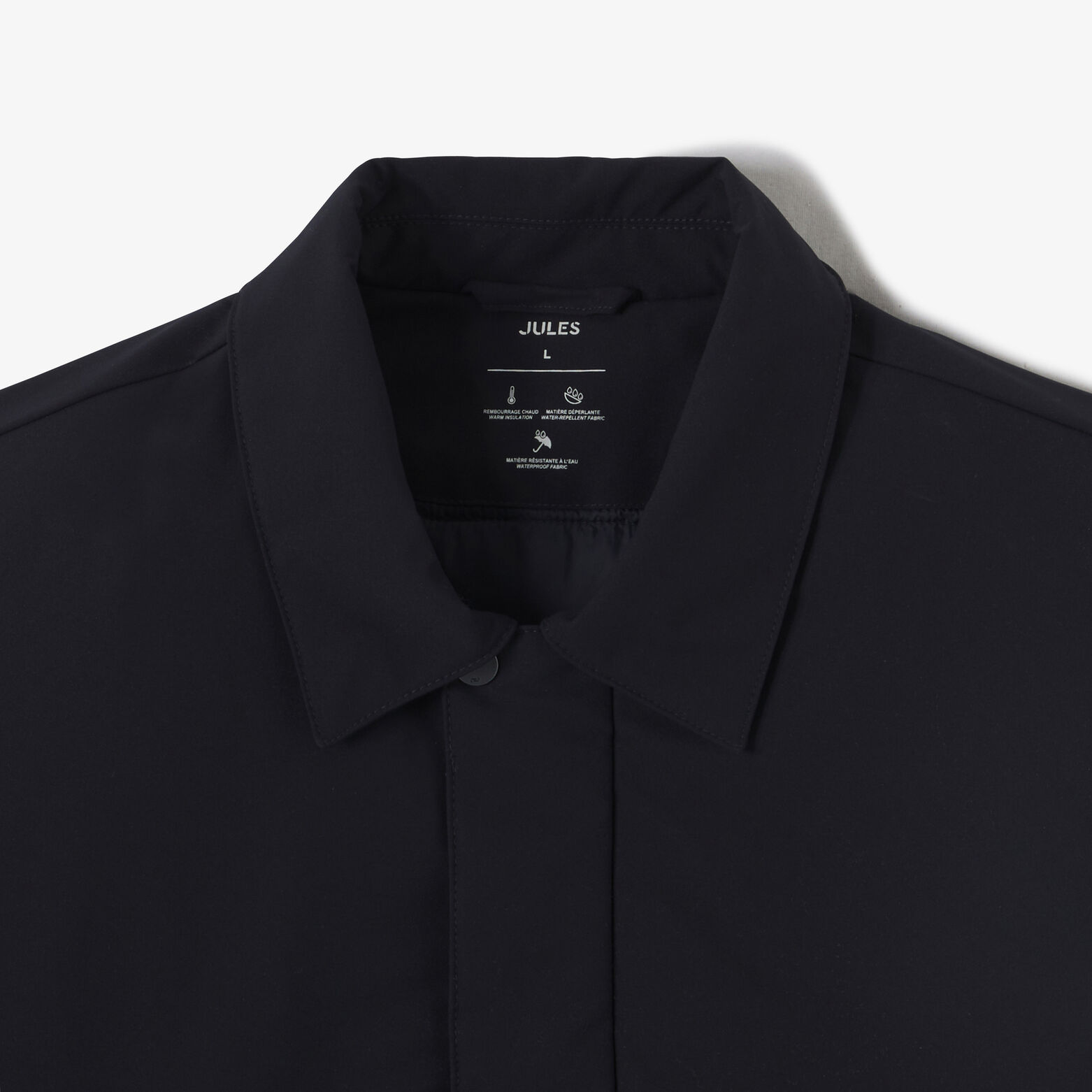 Blouson col chemise rembourr&eacute;