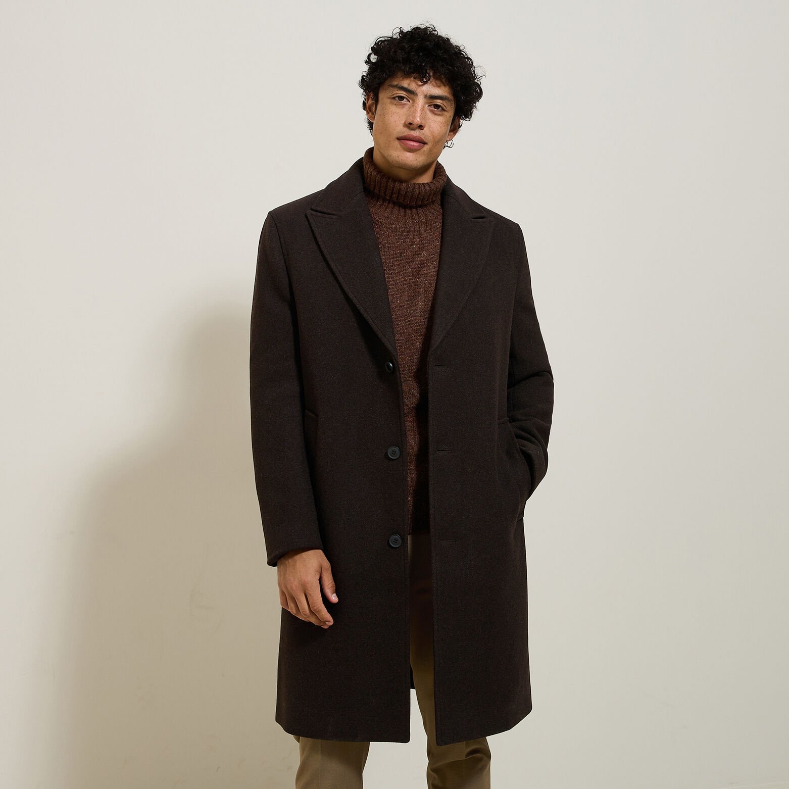 Lange, wollen wintermantel