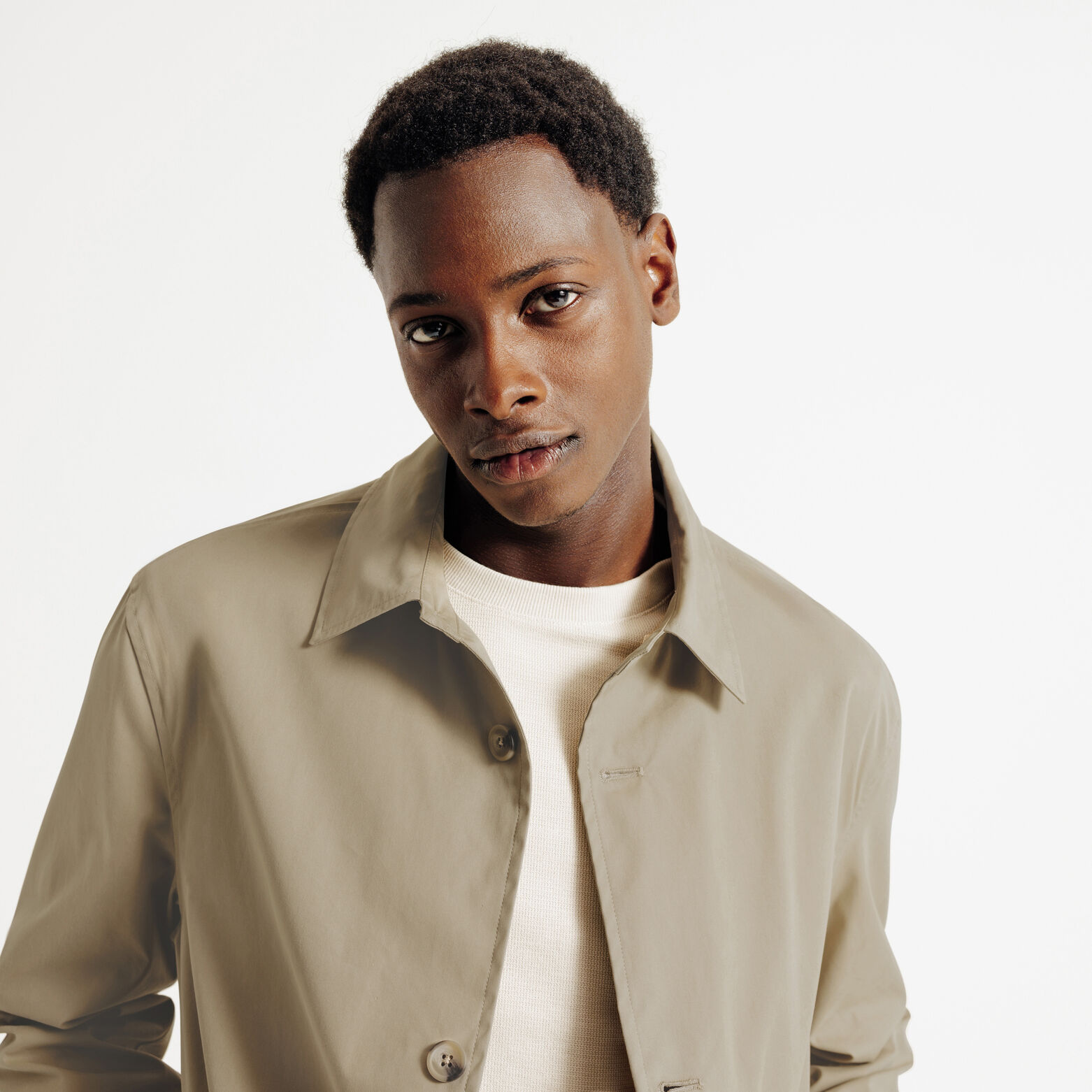 Veste mi-saison col chemise