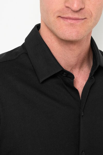 Chemise en maille coton slim