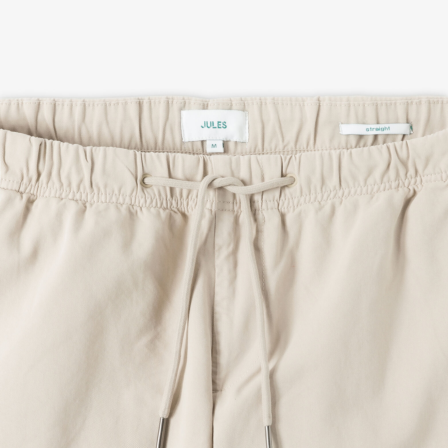 Pantalon straight taille &eacute;lastiqu&eacute;e