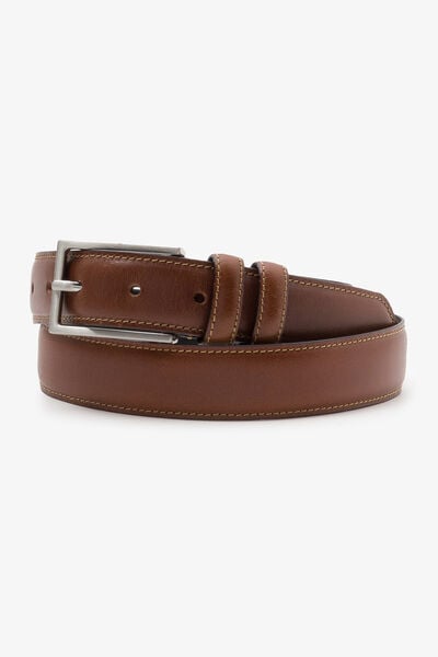 Ceinture en cuir double passant