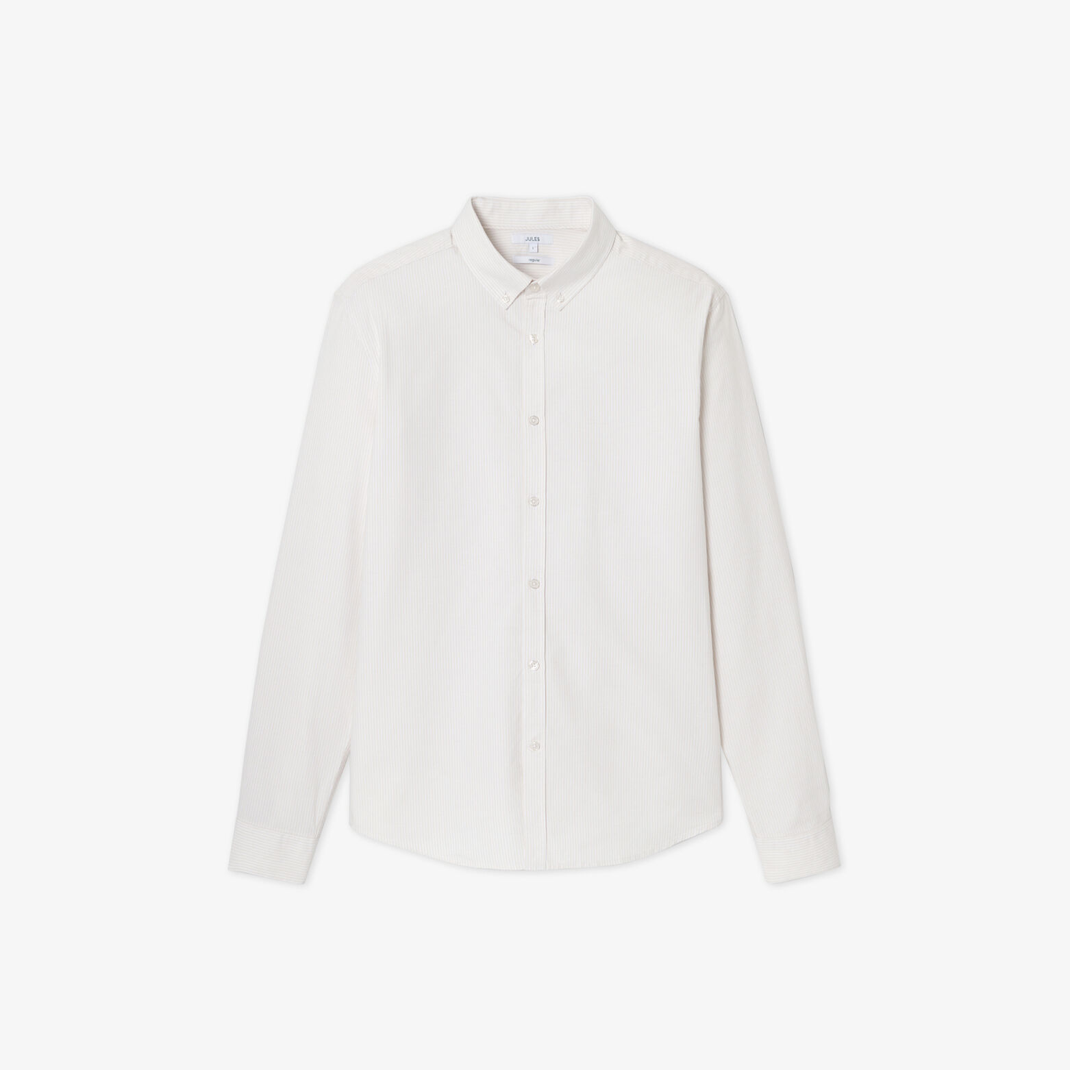 Chemise oxford en coton ray&eacute;e