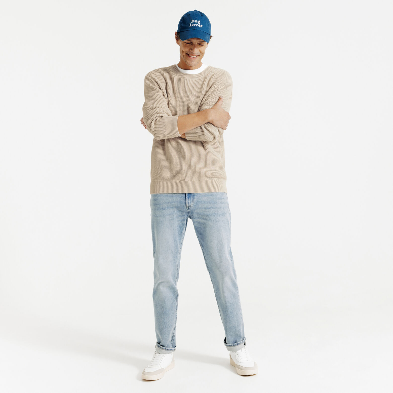 Pull col rond en c&ocirc;te