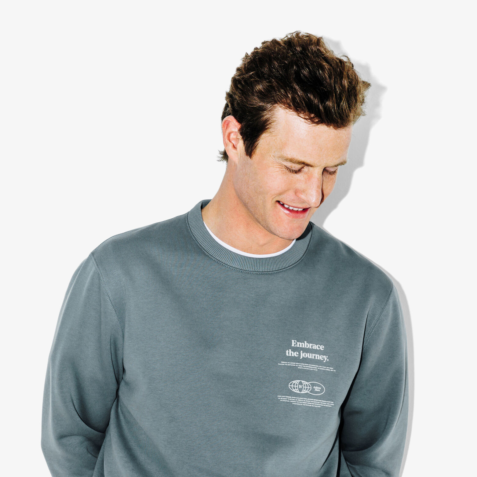 Sweater met ronde hals en print