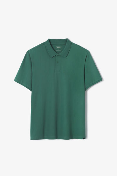 Polo manches courtes piqu&eacute; uni