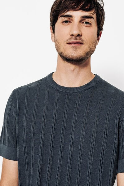 Tee shirt en maille jeux de points