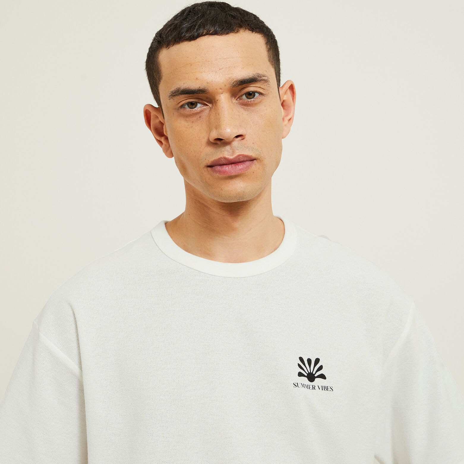 Tee shirt imprim&eacute; devant et dos relax