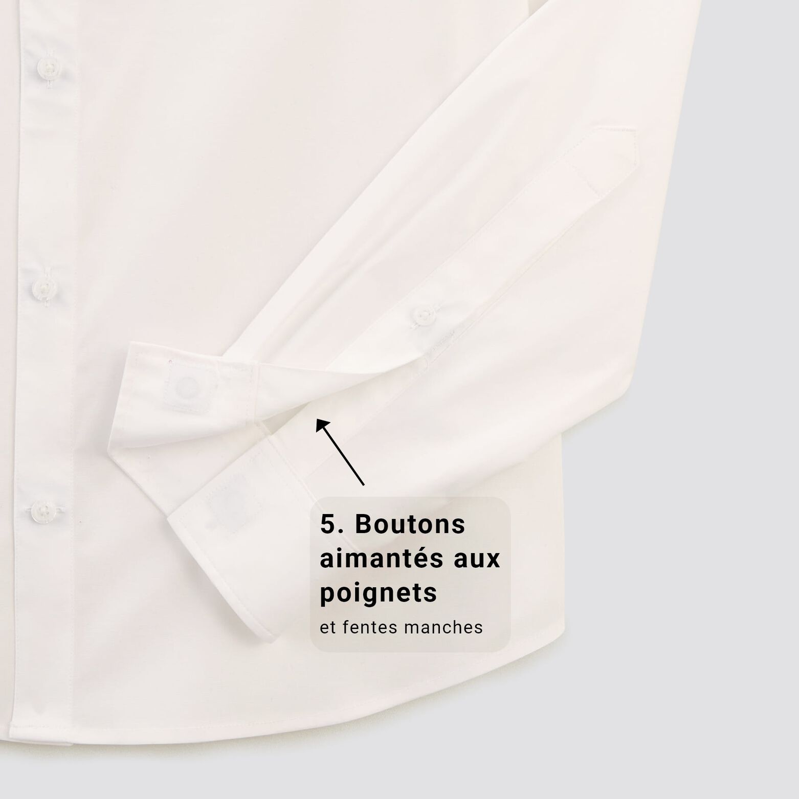 Chemise regular pour personne &agrave; mobilit&eacute; r&eacute;duite