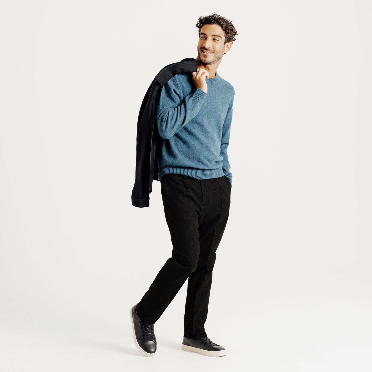 Pantalon chino tapered flanelle