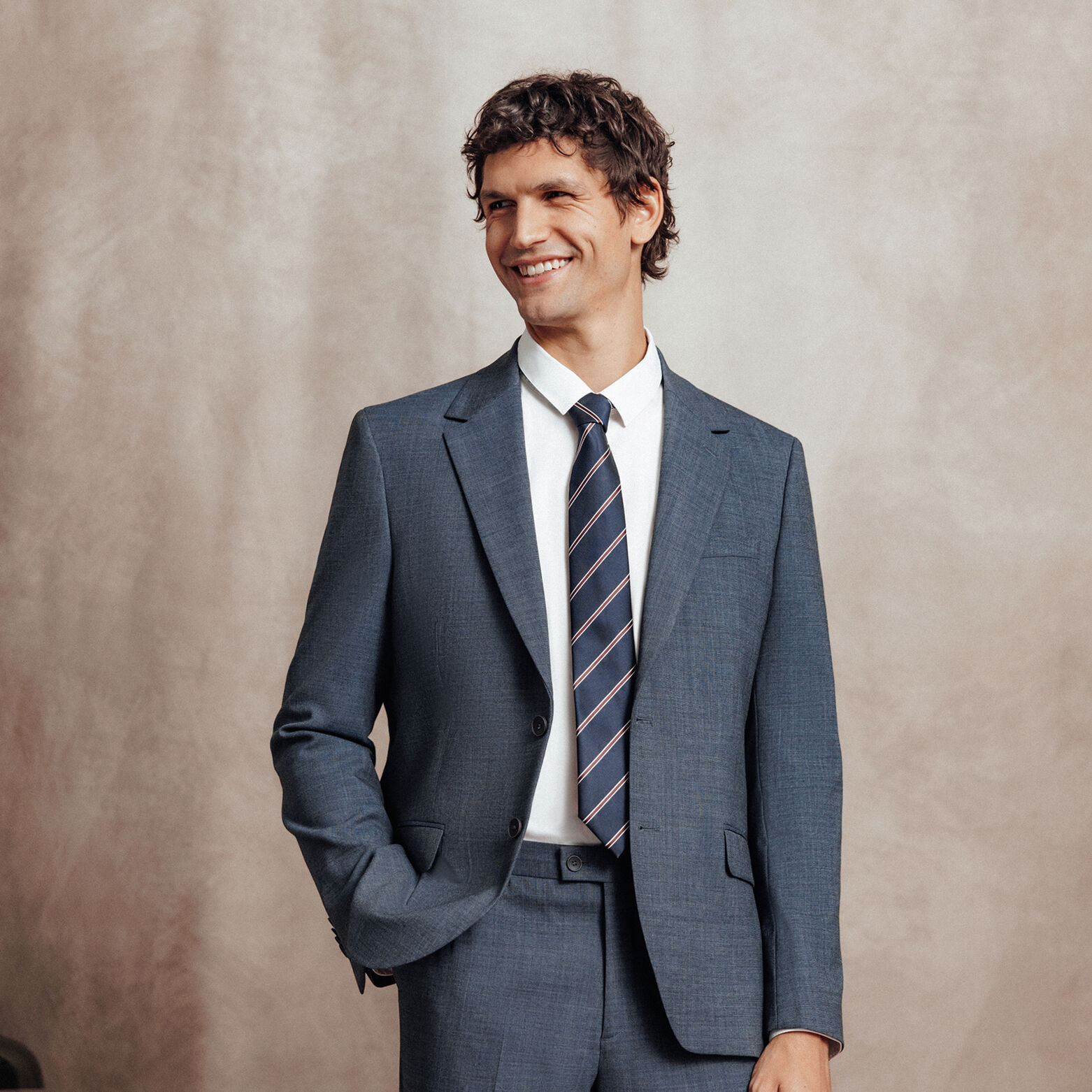 Veste de costume confort bi-ton