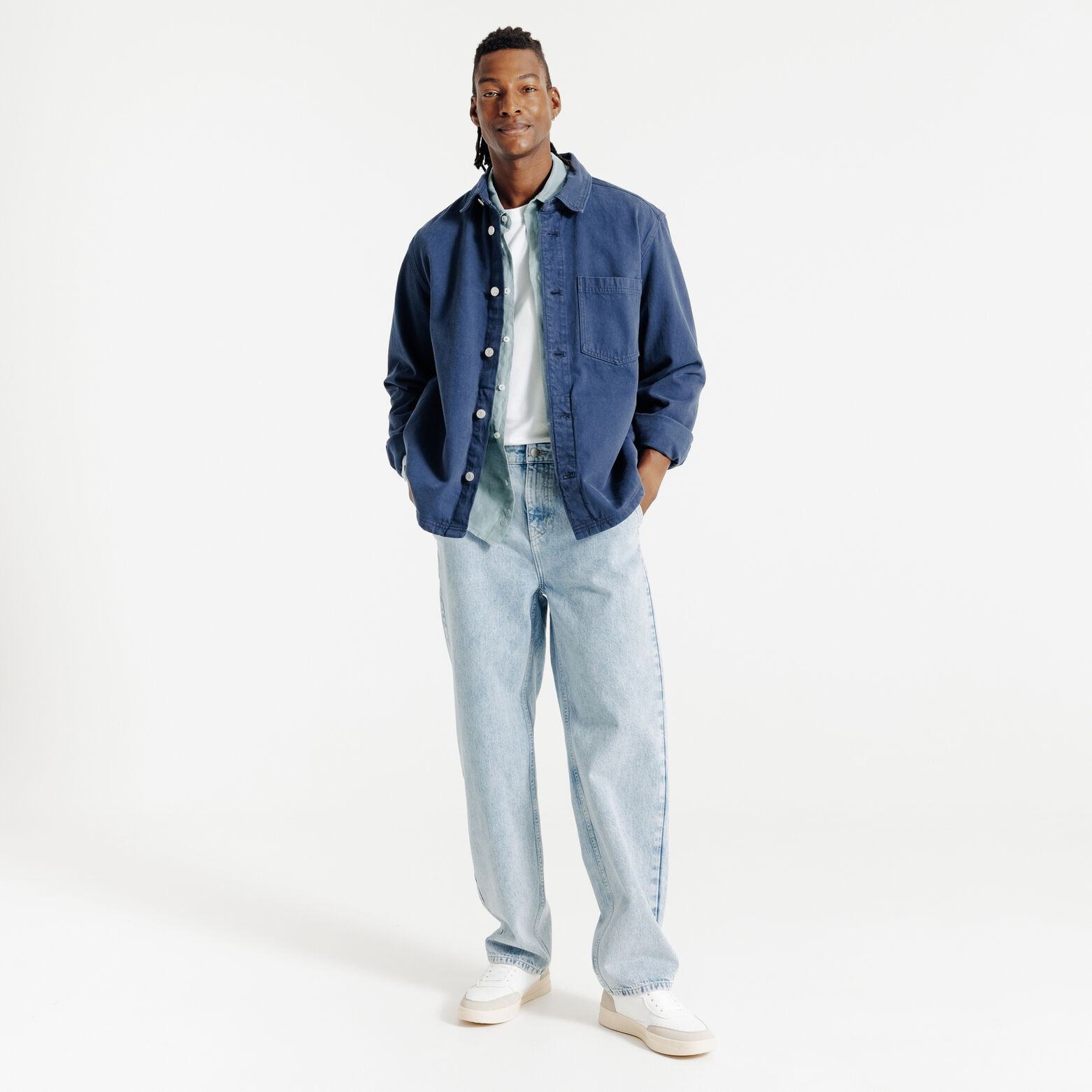 Regular fit hemd in linnen