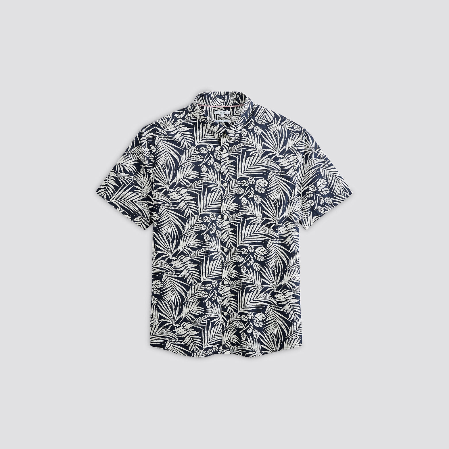 Regular hemdje met palmenprint, katoen