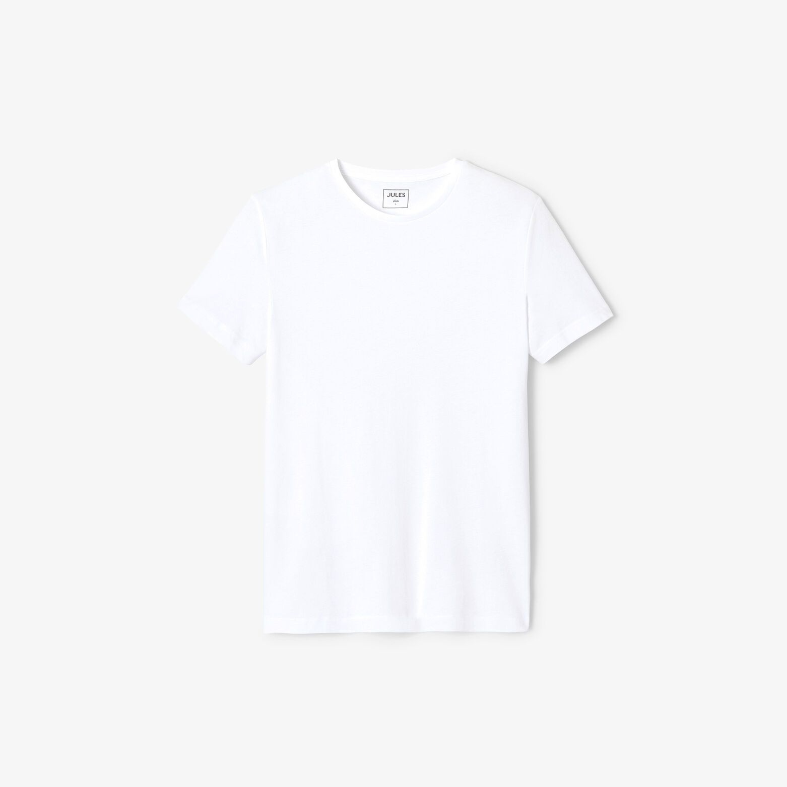 Tee shirt en coton col rond basique