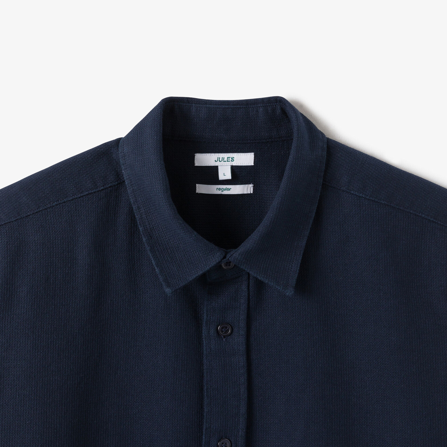 Chemise en coton gaufr&eacute;e